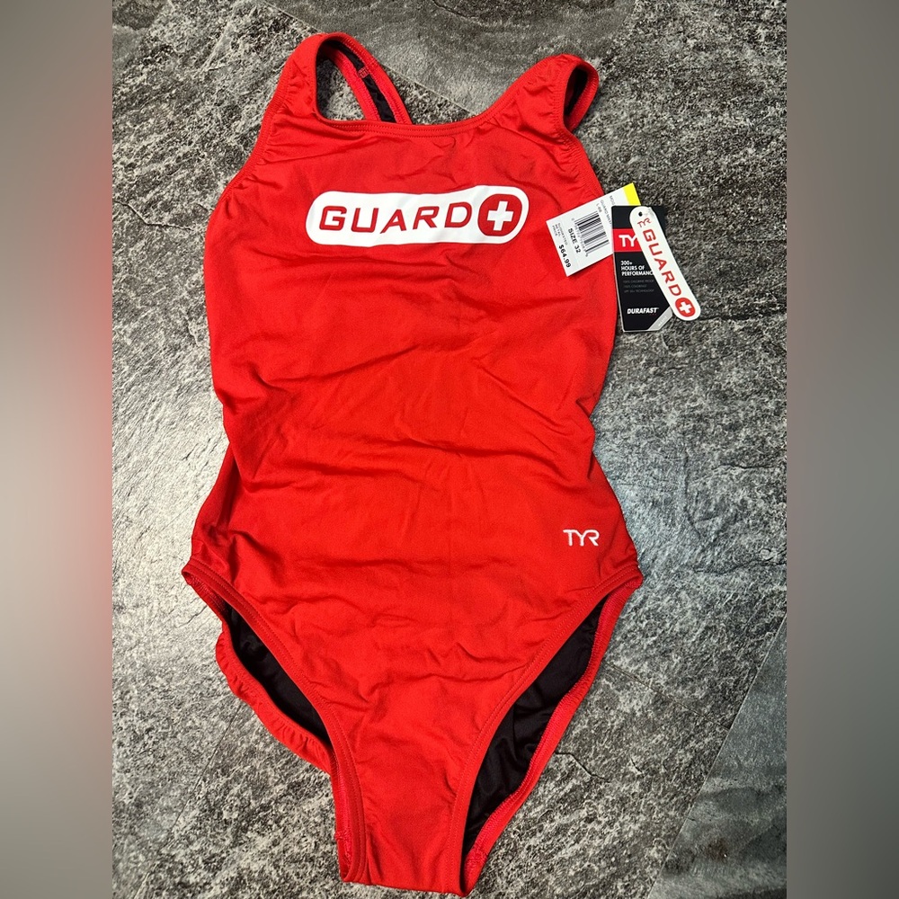 Lifeguard TYR 1 piece swimsuit. Guard Maxfit